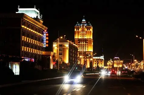 满洲里夜景