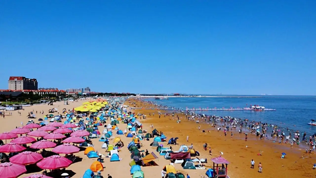 天津东疆湾沙滩景区