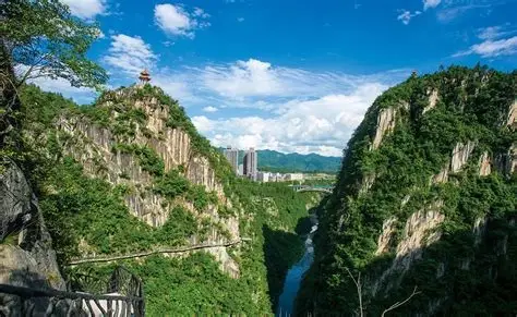 中国黔江城市大峡谷景区