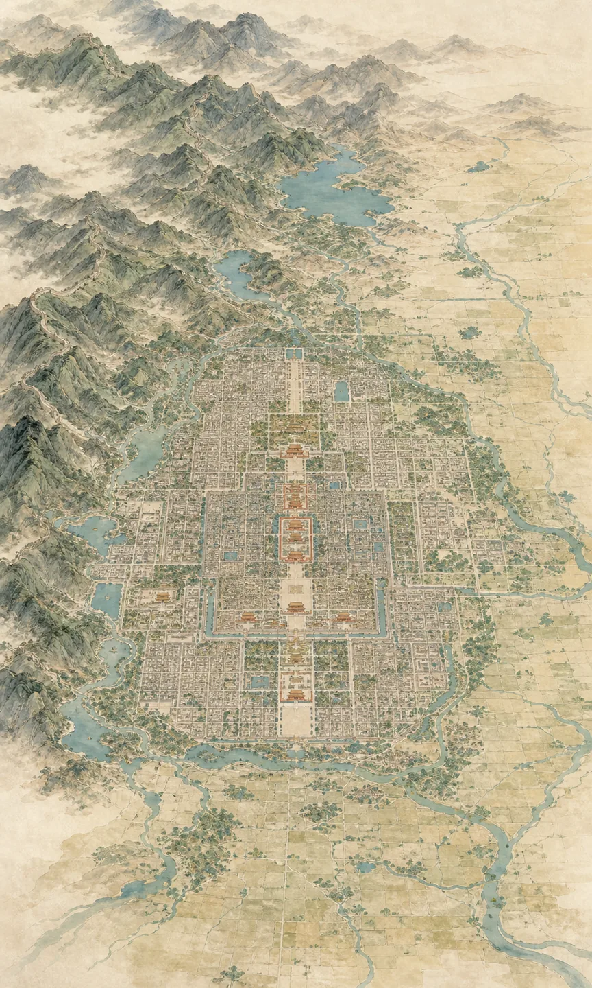 北京方位示意图