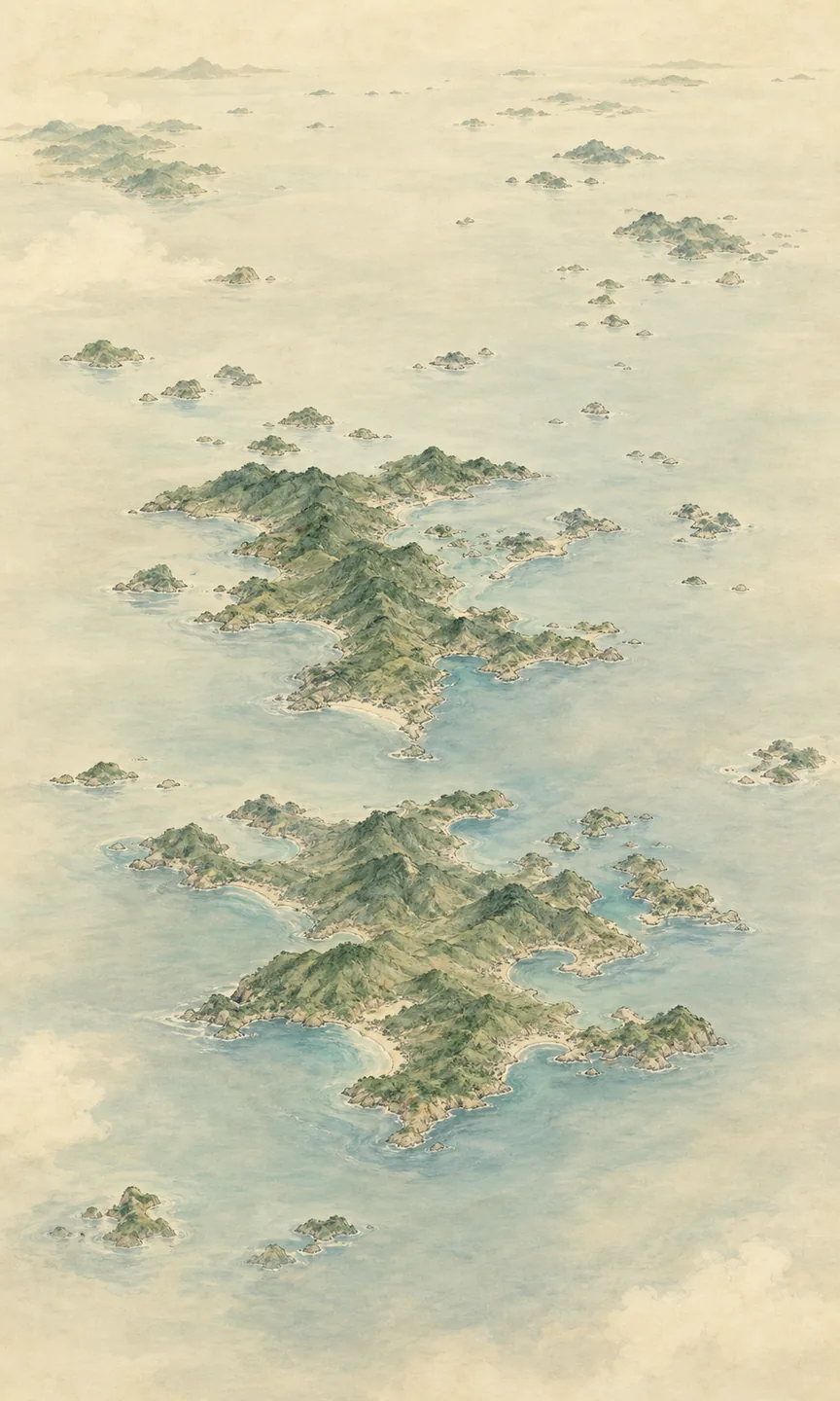 舟山方位示意图