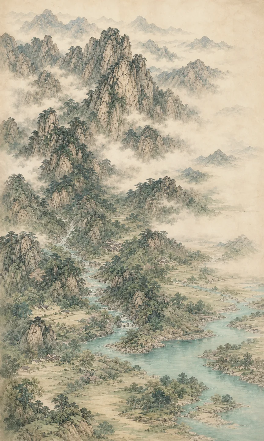 黄山方位示意图