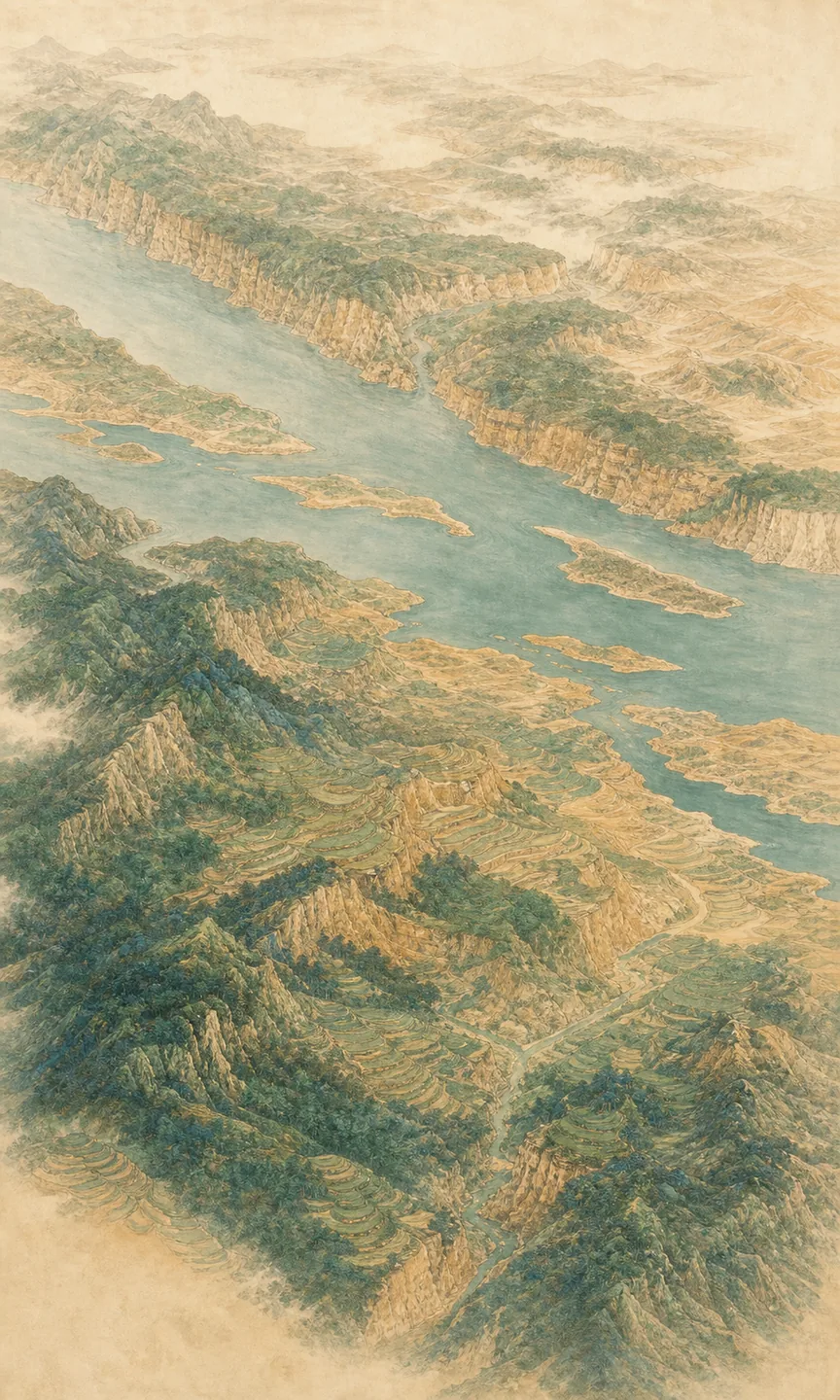 三门峡方位示意图